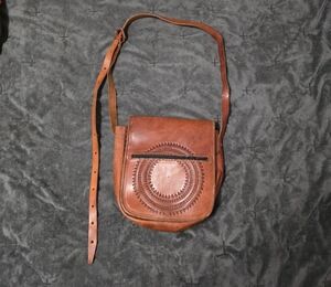 Brown Leather Crossbody Bag